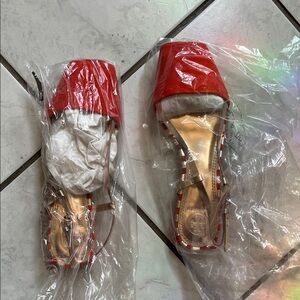 Tory Burch Red Heeled Sandals